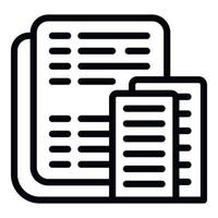 Building subsidy papers icon outline vector. Money investment vector
