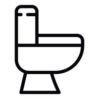 Toilet view icon outline vector. Wc restroom vector