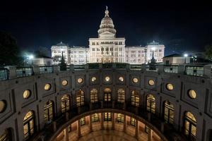 The Texas State Capitol Building Extension, Night photo