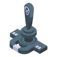 Joystick icon isometric vector. Game match vector