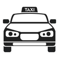 Taxi car icon simple vector. Airport transfer vector