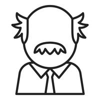 Scientist icon outline vector. Lab research vector