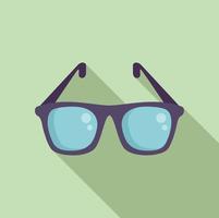 Scientist glasses icon flat vector. Lab research vector