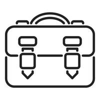 Study bag icon outline vector. Campus education vector
