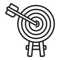 Interaction target icon outline vector. Digital service vector