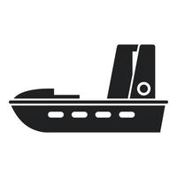 vector simple del icono del bote de rescate. mar de vida