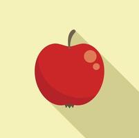 Apple research icon flat vector. Scientist lab vector