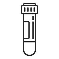 Test tube probe icon outline vector. Scientist lab vector