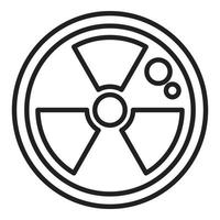 Radioactive research icon outline vector. Lab scientist vector