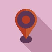 Location icon flat vector. Interface computer vector