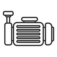 Compressor engine icon outline vector. Air machine vector