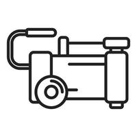 Device compressor icon outline vector. Air machine vector