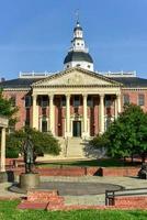 Maryland State Capital building in Annapolis, Maryland on summer afternoon. It is the oldest state capitol in continuous legislative use, dating to 1772. photo