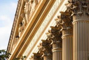 National Archives facade in Washington DC, United States photo