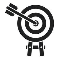 Interaction target icon simple vector. Digital service vector