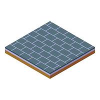 Service floor icon isometric vector. Flooring installation vector