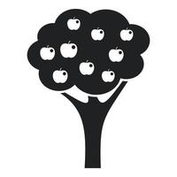 Harvest fruit tree icon simple vector. Garden plant vector