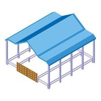 Buffalo place icon isometric vector. American bison vector