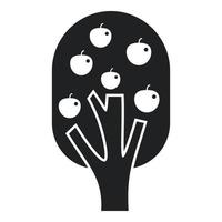 Garden apple tree icon simple vector. Fruit plant vector