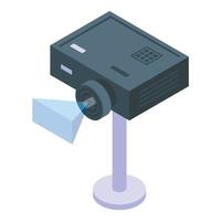 Video projector icon isometric vector. Cinema drive vector