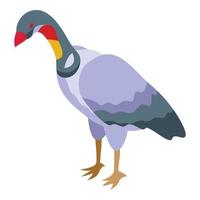 Predator bird icon isometric vector. Shape condor vector