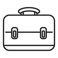 Office bag icon outline vector. Computer interface vector
