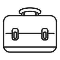 Office bag icon outline vector. Computer interface vector