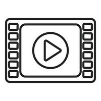 Movie clip icon outline vector. Web interface vector