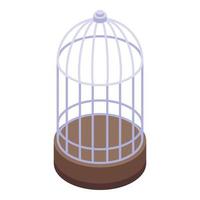 Sparrow cage icon isometric vector. Bird house vector