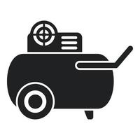 Car compressor icon simple vector. Air machine vector