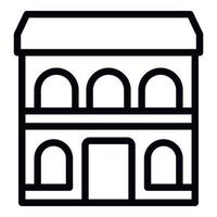 City house icon outline vector. Art trip vector