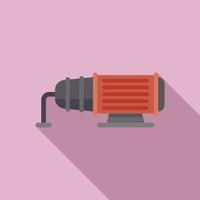 Cold compressor icon flat vector. Air machine vector