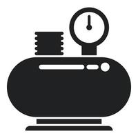 Compressor unit icon simple vector. Air machine vector