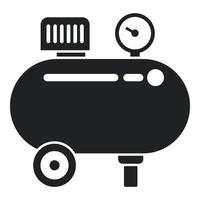 Pressure compressor icon simple vector. Air machine vector