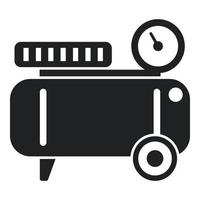 Paint compressor icon simple vector. Air machine vector