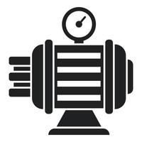 Cylinder compressor icon simple vector. Air machine vector