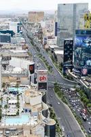 las vegas, nevada - 24 de mayo de 2014 - vista aérea de la franja de las vegas en nevada. foto