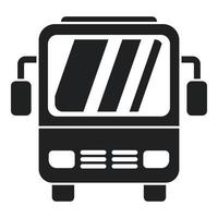 icono de autobús de la ciudad vector simple. traslado al aeropuerto