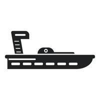 Life rescue boat icon simple vector. Sea lifeboat vector