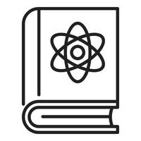 Lab book icon outline vector. Research laboratory vector