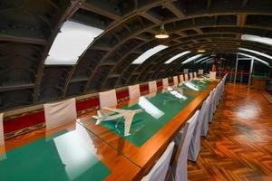 Moscow, Russia - July 25, 2019 -  Meeting room in Bunker 42 Museum of the Cold War - military history museum. photo