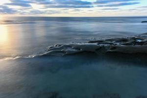 Sunset at the Tide Pools in La Jolla, San Diego, California. photo