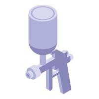 Sprayer icon isometric vector. Service paint vector