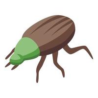 icono de error de campo vector isométrico. insecto de campo