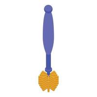 Closet toilet brush icon isometric vector. Clean bowl vector