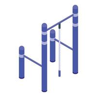 Training rope icon isometric vector. Street workout vector