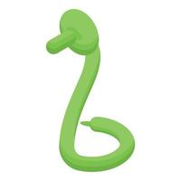 Balloon snake icon isometric vector. Animal toy vector