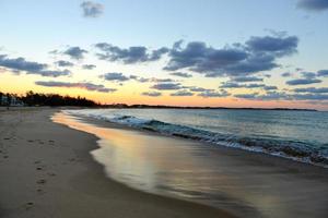 Tofo Beach at sunset in Mozambique. Tofo Beach is the dive capital of Mozambique. photo