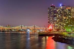 New York City skyline view from Gantry Park, Long Island City, Queens. photo