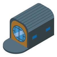 Summer glamping icon isometric vector. Tent house vector
